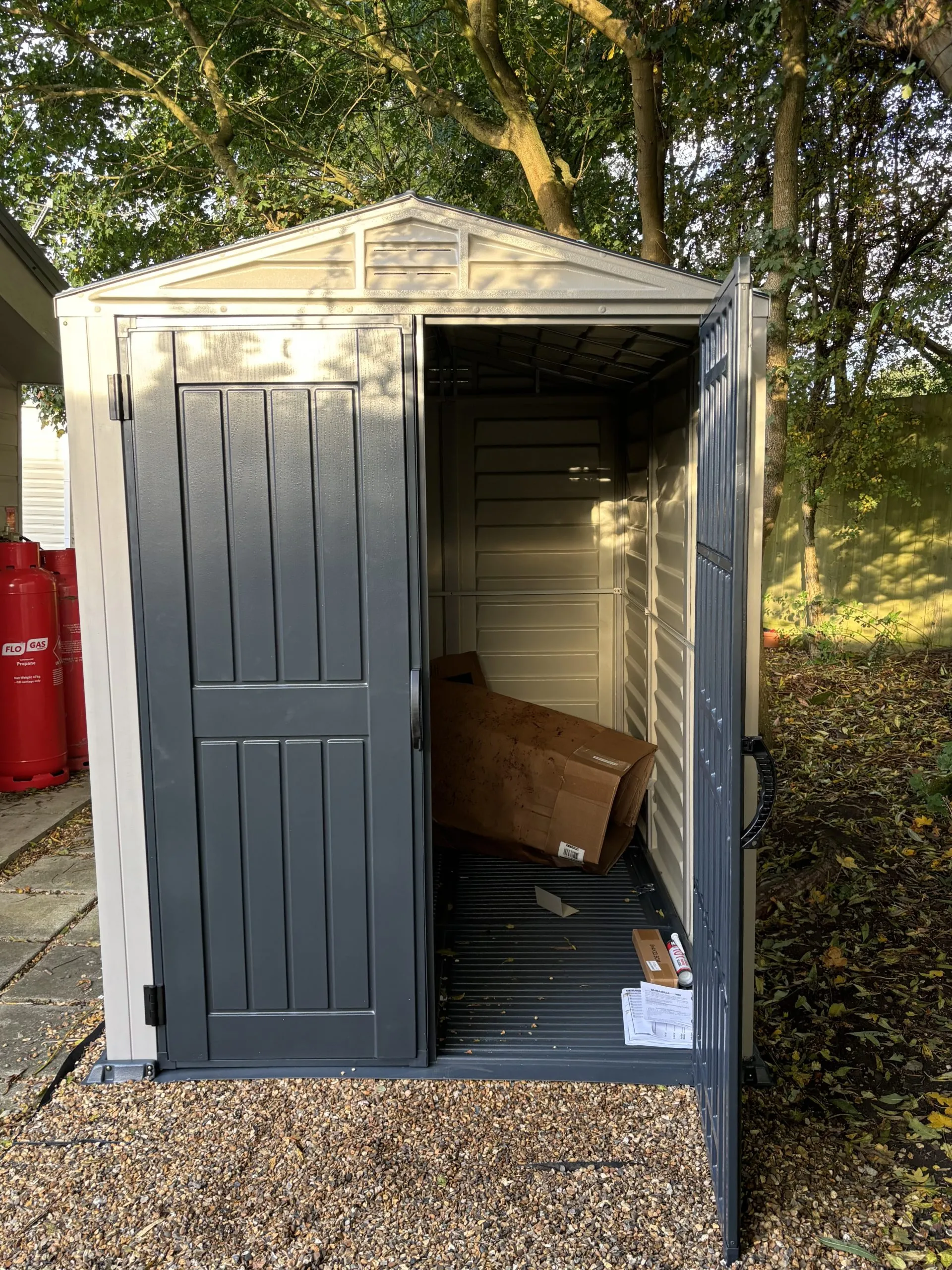 Completed shed assembly